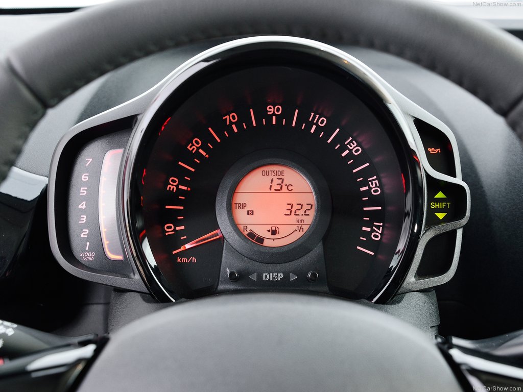 Toyota Aygo sebességmérő