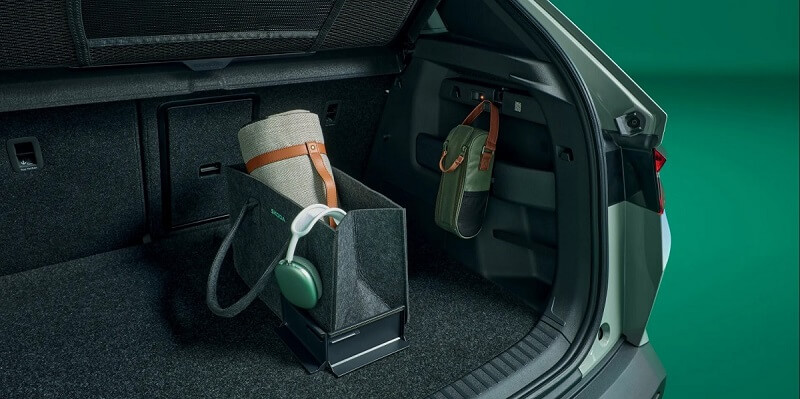 A ŠKODA ELROQ 470 literes csomagtérrel büszkélkedik.